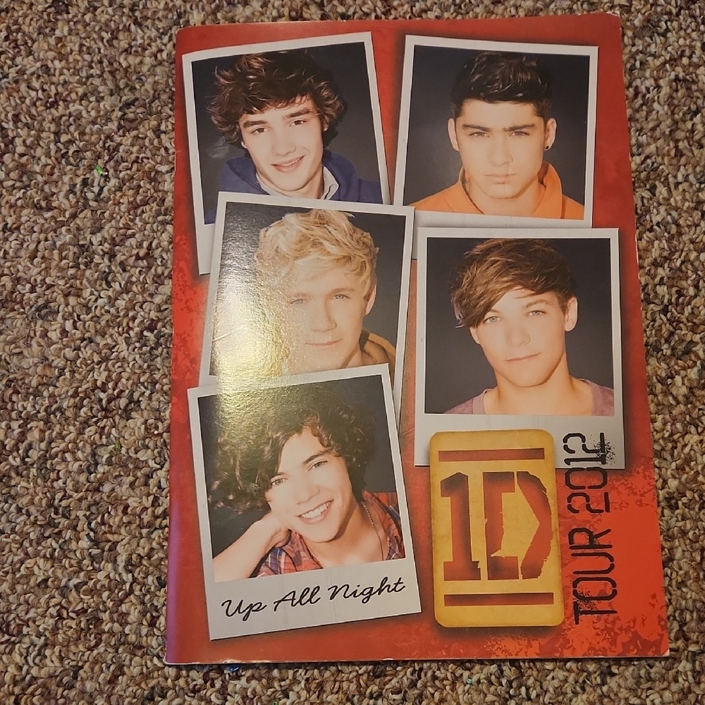 1D Tour 2012 Red and Orange Poster